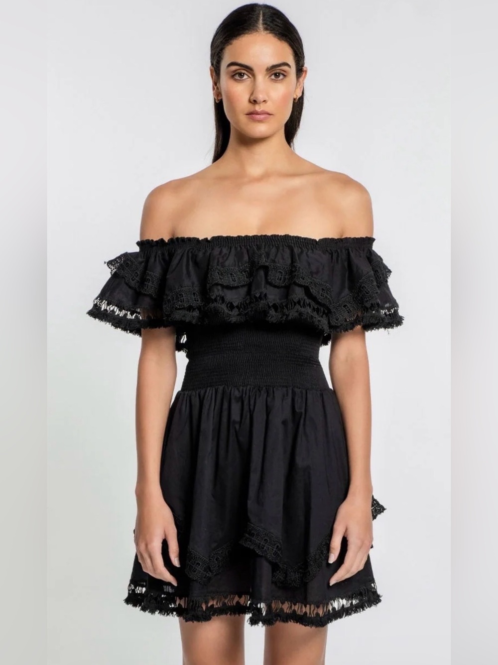 Peixoto Wyatt Off-The-Shoulder Mini Dress NEW